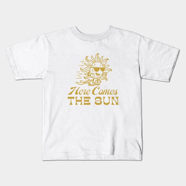 Here Comes The Sun Kids T-Shirt by mscarlett